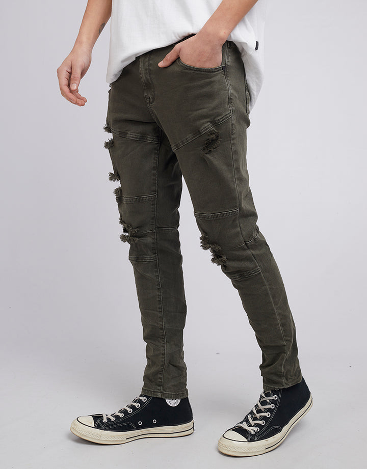 Soho Jean Trashed Khaki