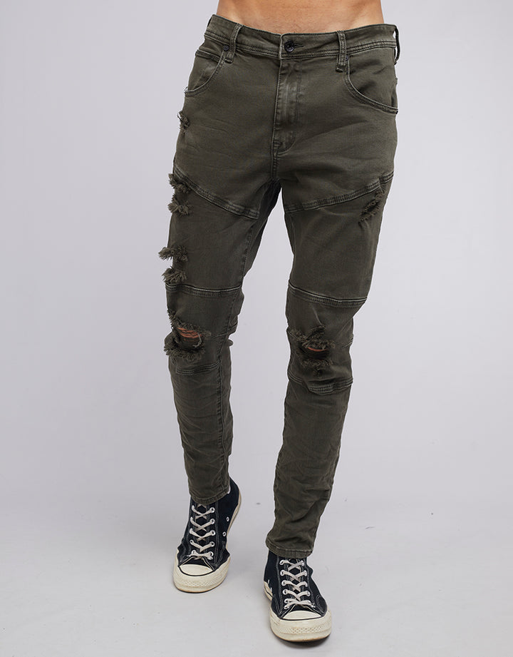 Soho Jean Trashed Khaki