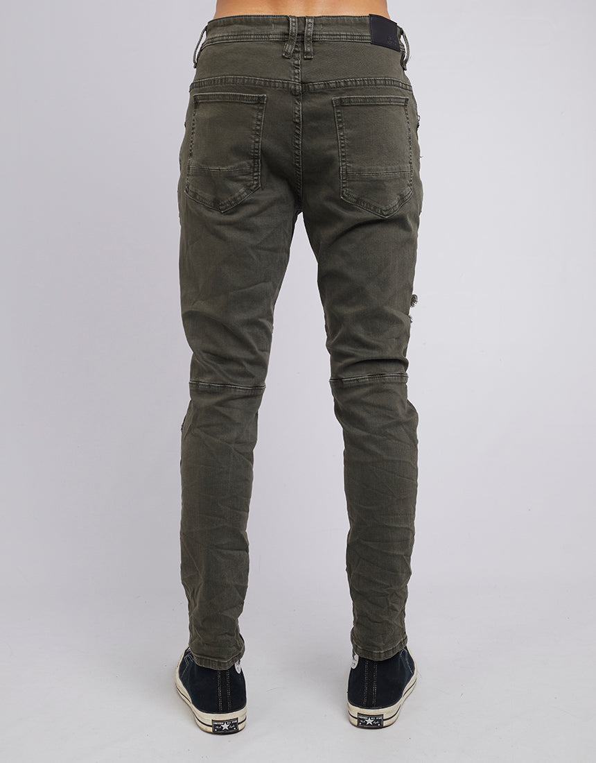 Soho Jean Trashed Khaki
