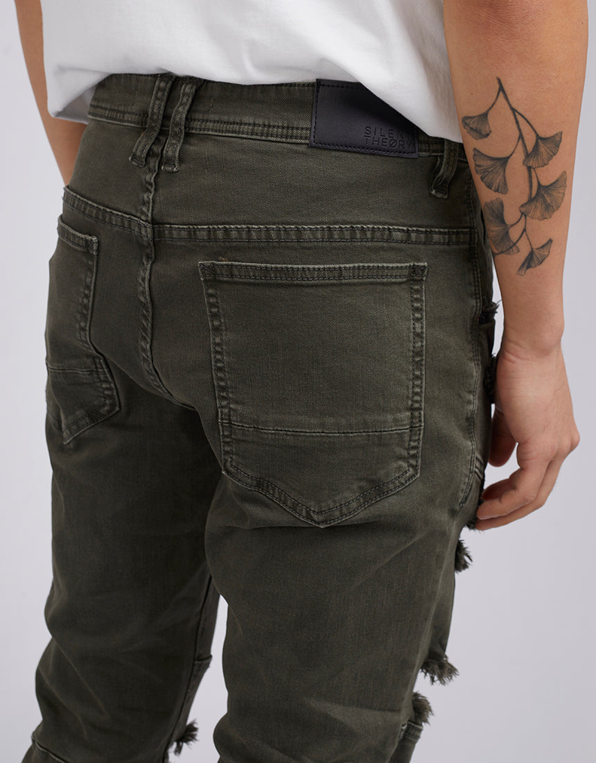 Soho Jean Trashed Khaki