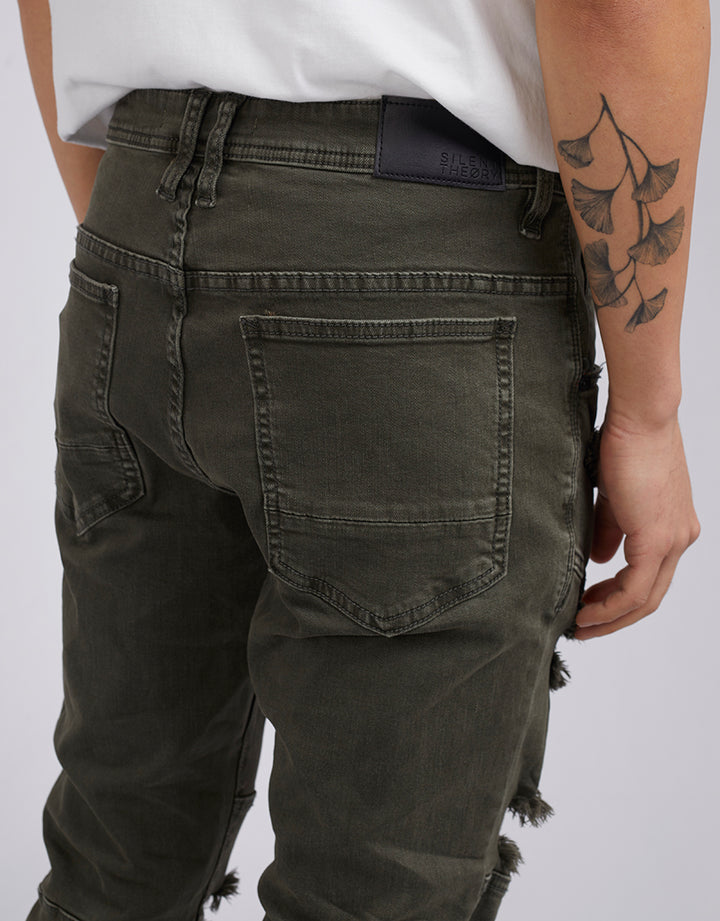 Soho Jean Trashed Khaki