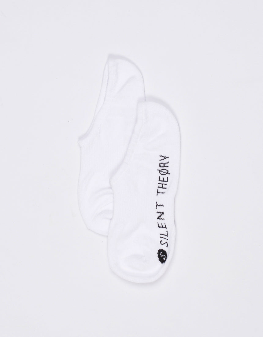 Silent No Show Sock 3 Pack White