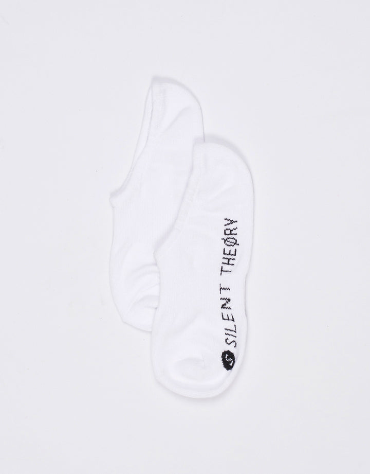 Silent No Show Sock 3 Pack White