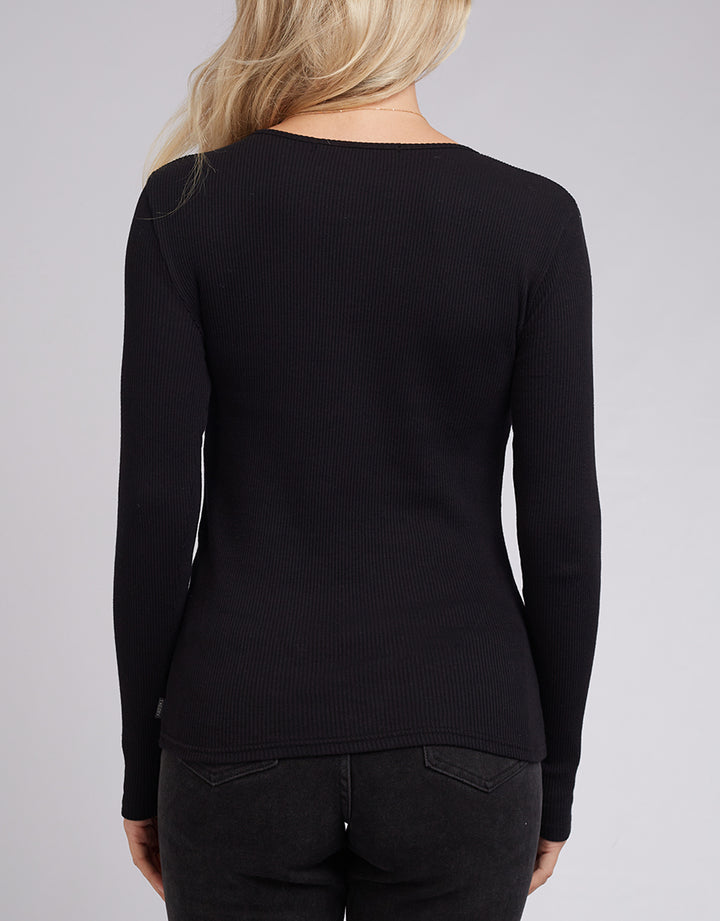 Rib Long Sleeve 3pk White/Black/Khaki