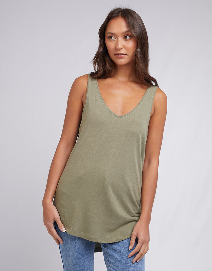 Zuri Tank Khaki